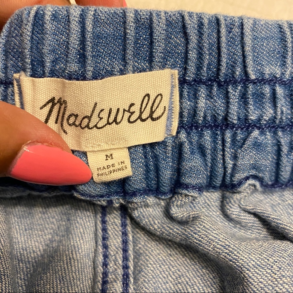 Madewell Chambray Huston Crop Pants - Picture 5 of 8